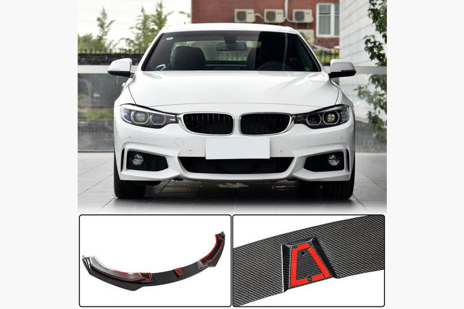 BMW 4 Series F32/F33/F36 2012-2020 Nakładka na przedni zderzak Lip V2 do M-Sport, Carbon Image