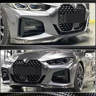 Nakładka na przedni zderzak Lip V1 do G22/G23 M-Sport, Carbon zdjęcia 4