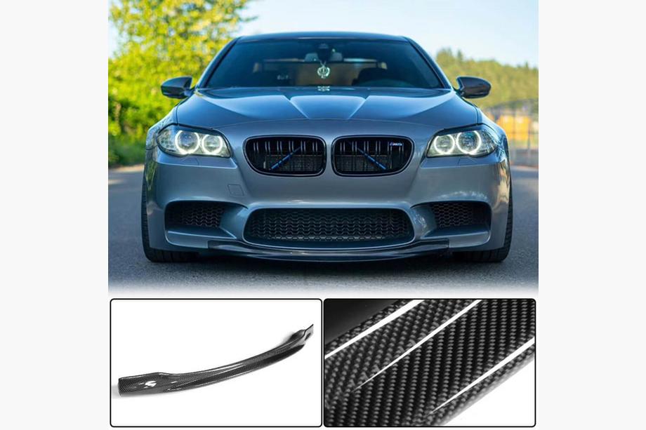 BMW 5 Series F10/F11 2010–2016 Nakładka Zderzaka Przedniego Lip V4 do F10 M5 Carbon Image