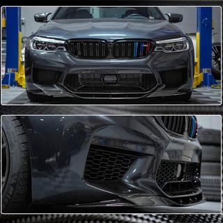 Nakładka na Zderzak Przedni Lip V4 do M5 F90 2017-2020 Carbon BMW Seria 5 G30/G31 2017–2023 zdjęcia 4