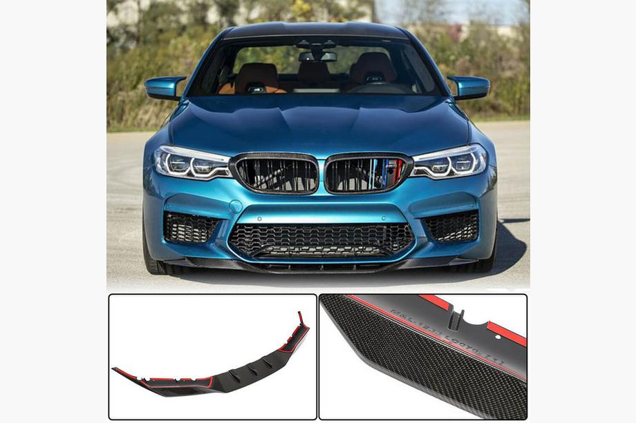 BMW Seria 5 G30/G31 2017–2023 Nakładka na Zderzak Przedni Lip V4 do M5 F90 2017-2020 Carbon Zdjęcia 1