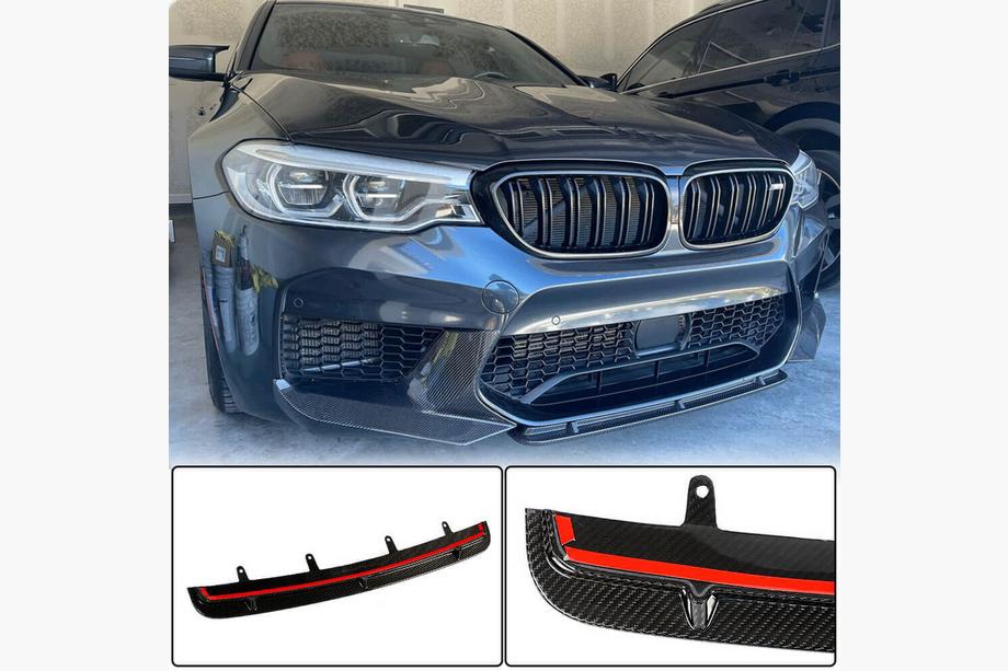 BMW Seria 5 G30/G31 2017–2023 Nakładka na przedni zderzak Lip V5 do M5 F90 2017-2020 Carbon Image