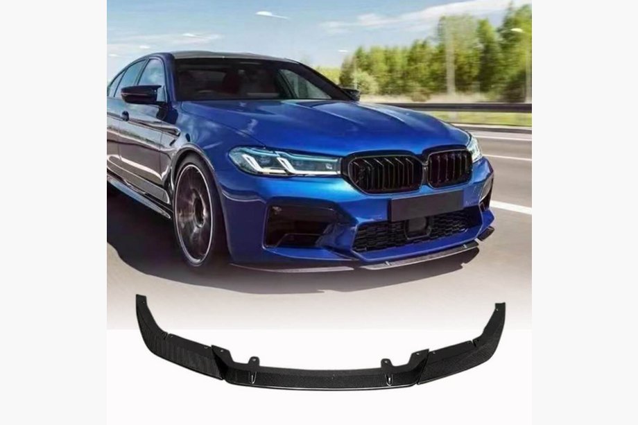 BMW Seria 5 G30/G31 2017–2023 Nakładka na przedni zderzak Lip V4 do M5 F90 2020-2024, Carbon Zdjęcia 1