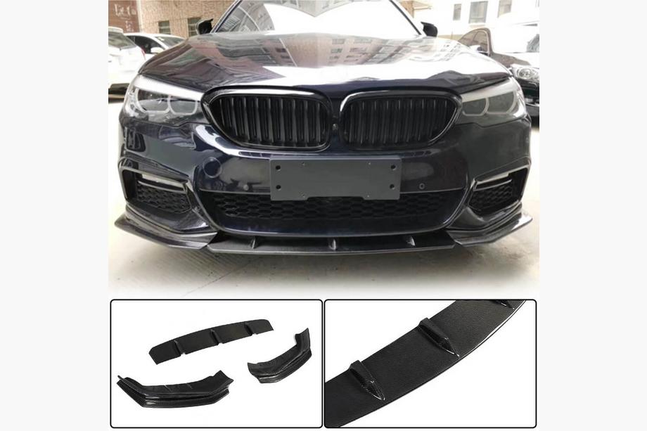 BMW Seria 5 G30/G31 2017–2023 Nakładka Zderzaka Przedniego Lip V4 do M-Sport 2017-2020 Carbon Image