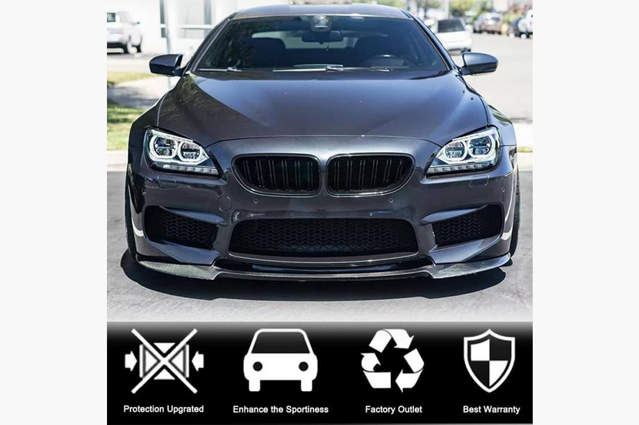 BMW 6 Series F12/F13/F06 2011-2018 Nakładka na przedni zderzak Lip V2 do M6, Carbon Zdjęcia 4