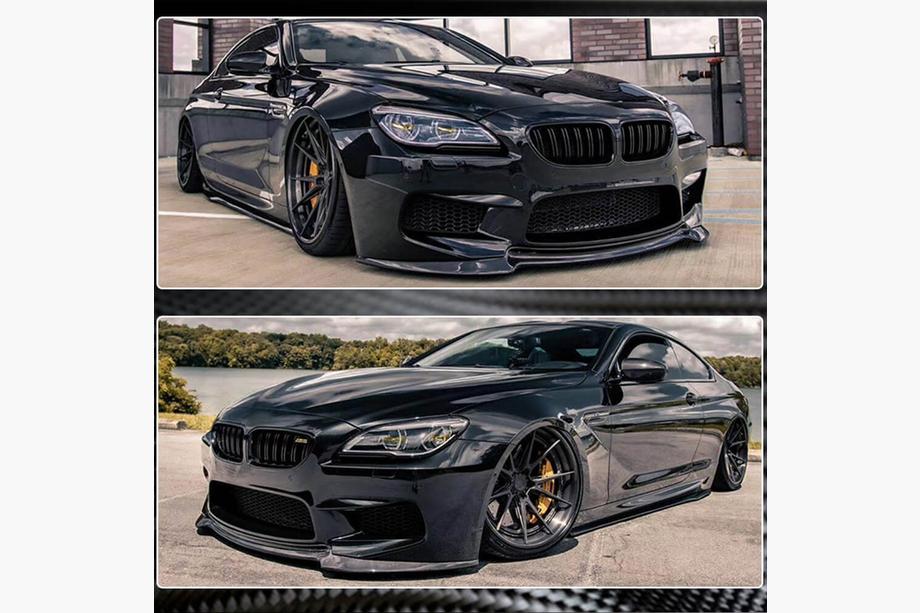 BMW 6 Series F12/F13/F06 2011-2018 Nakładka na przedni zderzak Lip V2 do M6, Carbon Zdjęcia 5