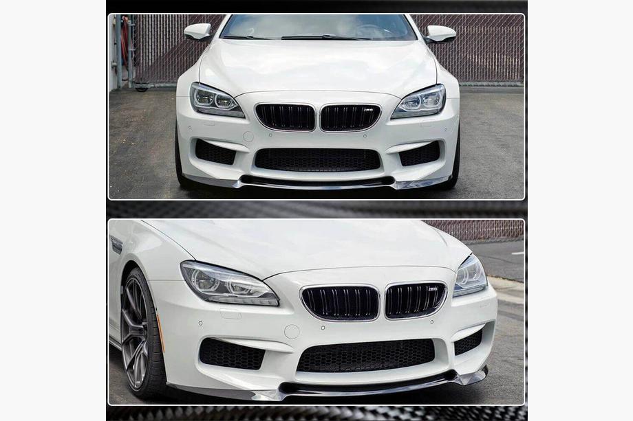 BMW 6 Series F12/F13/F06 2011-2018 Nakładka na przedni zderzak Lip V2 do M6, Carbon Zdjęcia 6