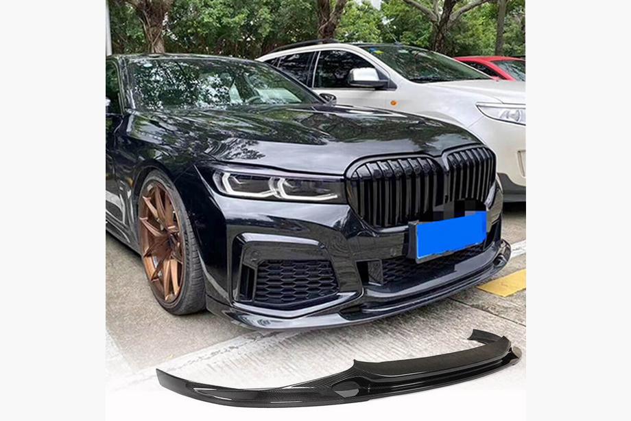 BMW 7 Series G11/G12 2015-2022 Dokladka Przedniego Zderzaka Lip V2 do M-Sport 2019-2022, Carbon Image