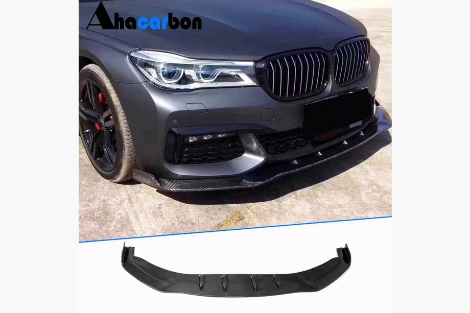 BMW 7 Series G11/G12 2015-2022 Nakładka na przedni zderzak Lip V2 do M-Sport 2016-2019, Carbon Image