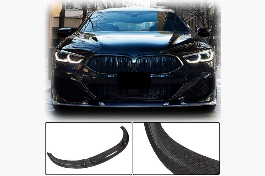 BMW 8 Series G14/G15/G16 2018- Nakładka na przedni zderzak Lip V3 do M-Sport, Carbon Image