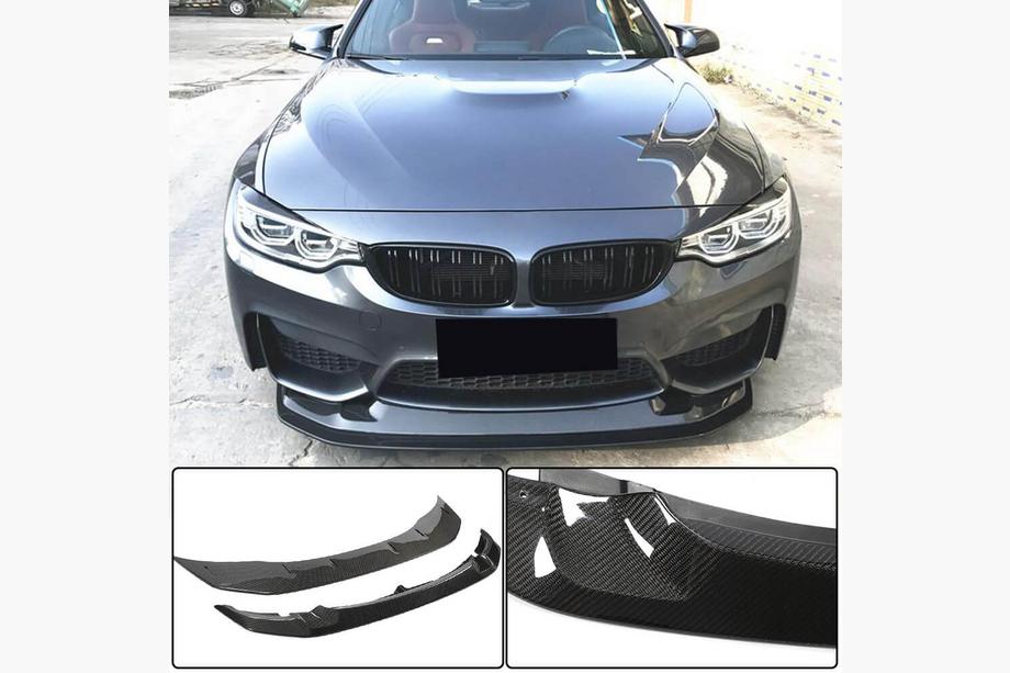 BMW 3 Series F30/F31 2012-2019 Nakładka na przedni zderzak Lip V3 do F80 Carbon Image