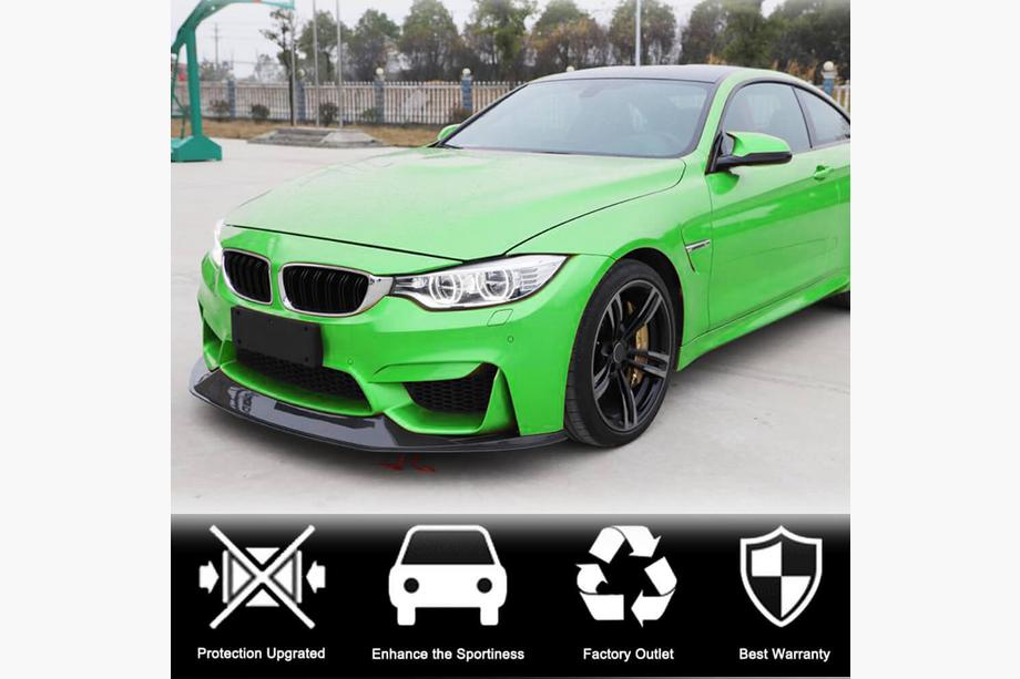 BMW 3 Series F30/F31 2012-2019 Nakładka na przedni zderzak Lip V7 do F80 Carbon Zdjęcia 3