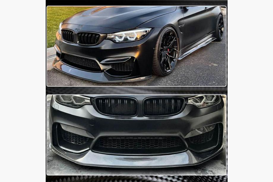 BMW 3 Series F30/F31 2012-2019 Nakładka na przedni zderzak Lip V7 do F80 Carbon Zdjęcia 4