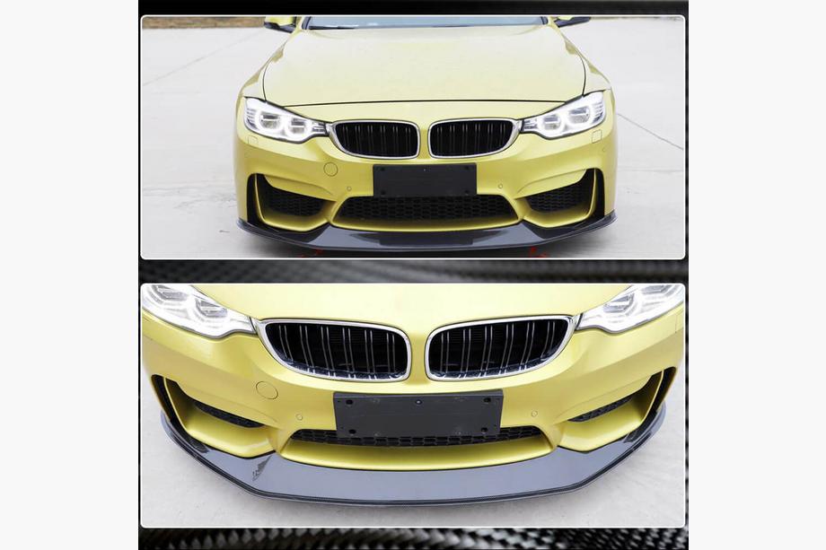 BMW 3 Series F30/F31 2012-2019 Nakładka na przedni zderzak Lip V7 do F80 Carbon Zdjęcia 5