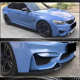 Nakładka na przedni zderzak Lip V8 do F80, karbon zdjęcia 4