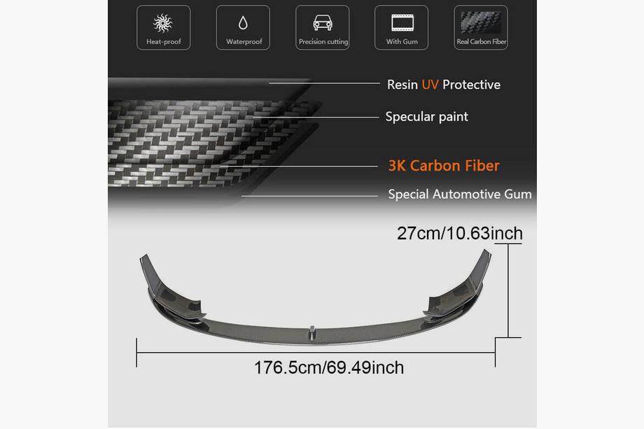 BMW 3 Series F30/F31 2012-2019 Nakładka na przedni zderzak FRP V16 (do F80) Zdjęcia 5