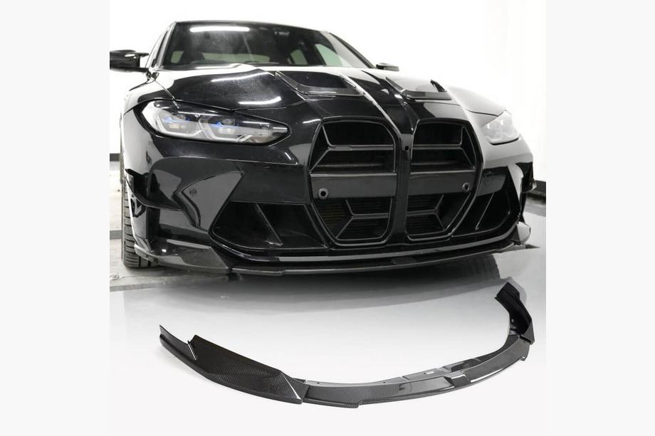 BMW 3 Series G20/G21 2018- Nakładka na przedni zderzak Lip V1 do G80 Carbon Zdjęcia 1