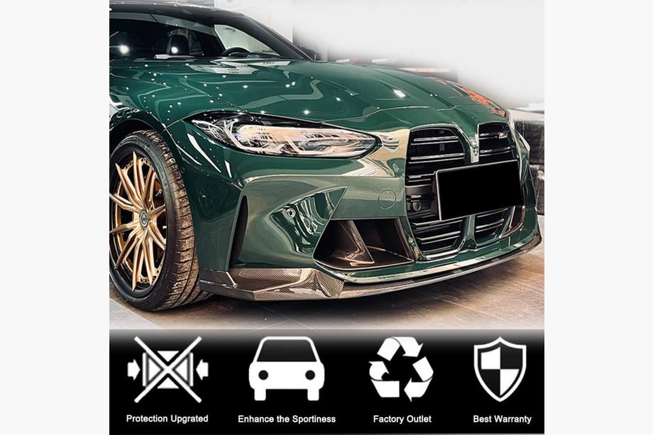 BMW 3 Series G20/G21 2018- Nakładka na przedni zderzak Lip V3 (do G80, Carbon) Zdjęcia 3