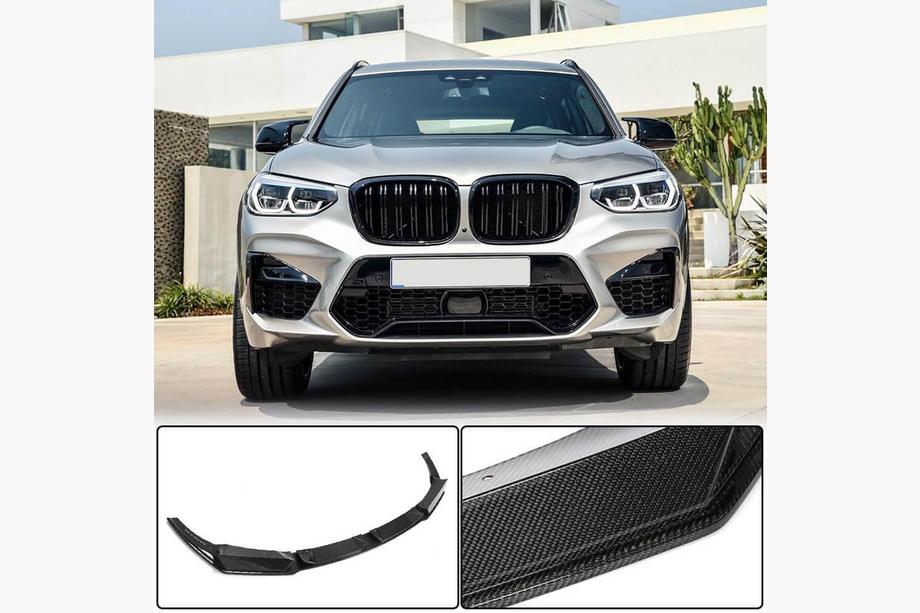BMW X3 G01 2018- Nakładka na Zderzak Przedni Lip V1 do F97 2018-2021, Carbon Image