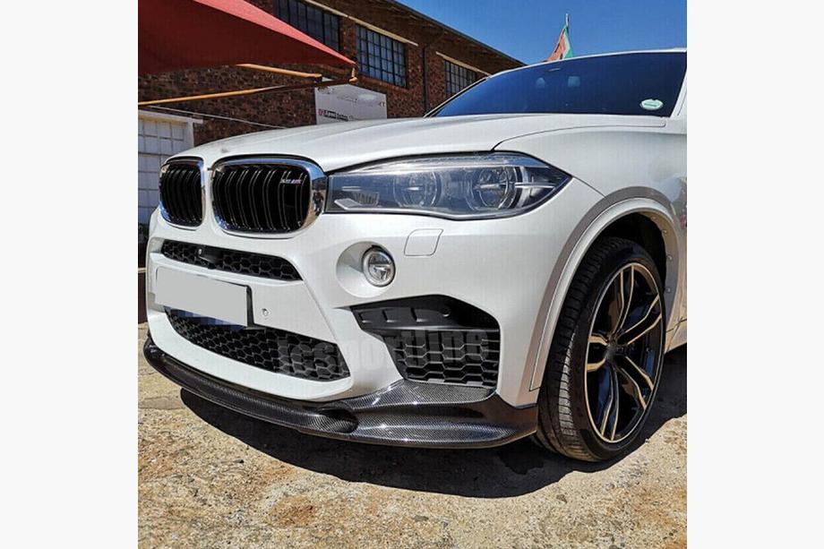 BMW X5 F15 2013-2018 Nakładka na Przedni Zderzak Lip V2 do F85, Carbon Zdjęcia 1