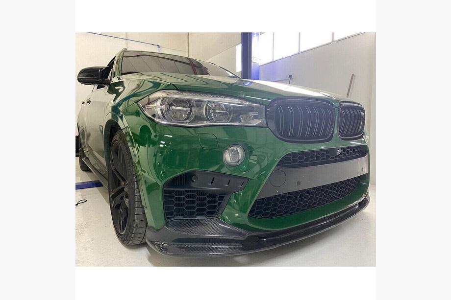 BMW X5 F15 2013-2018 Nakładka na Przedni Zderzak Lip V2 do F85, Carbon Zdjęcia 5