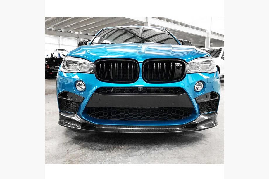 BMW X5 F15 2013-2018 Nakładka na Przedni Zderzak Lip V2 do F85, Carbon Zdjęcia 6