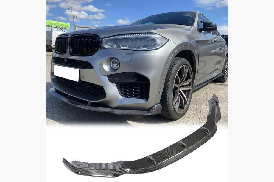BMW X5 F15 2013-2018 Nakładka na przedni zderzak Lip V3 do F85, karbon Image