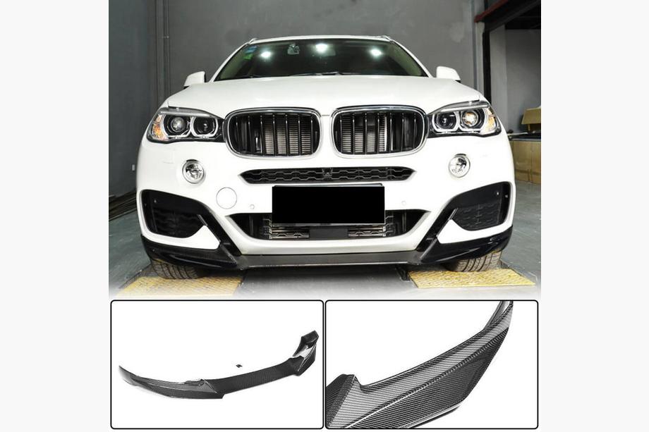 BMW X6 F16 2014-2019 Nakładka na przedni zderzak Lip (do M-Sport, Carbon) Image