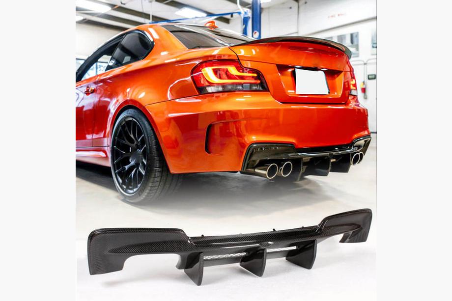 BMW 1 Series E81/E82/E87/E88 2004-2011 Dyfuzor tylnego zderzaka (do 1M E82, Carbon) Image