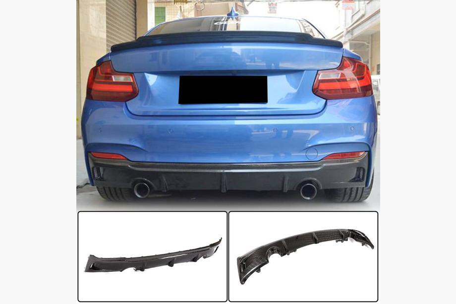 BMW 2 Series F22/F23 2014-2021 Dyfuzor Tylny V3 (do F22/F23 M-Sport, Carbon) Image