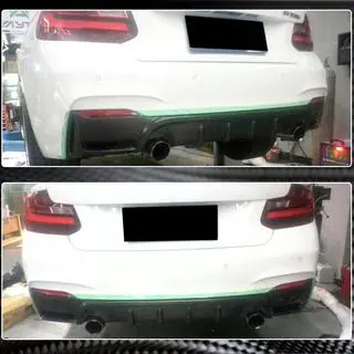 Dyfuzor Tylny Zderzaka V4 (do F22/F23 M-Sport, Carbon) zdjęcia 4