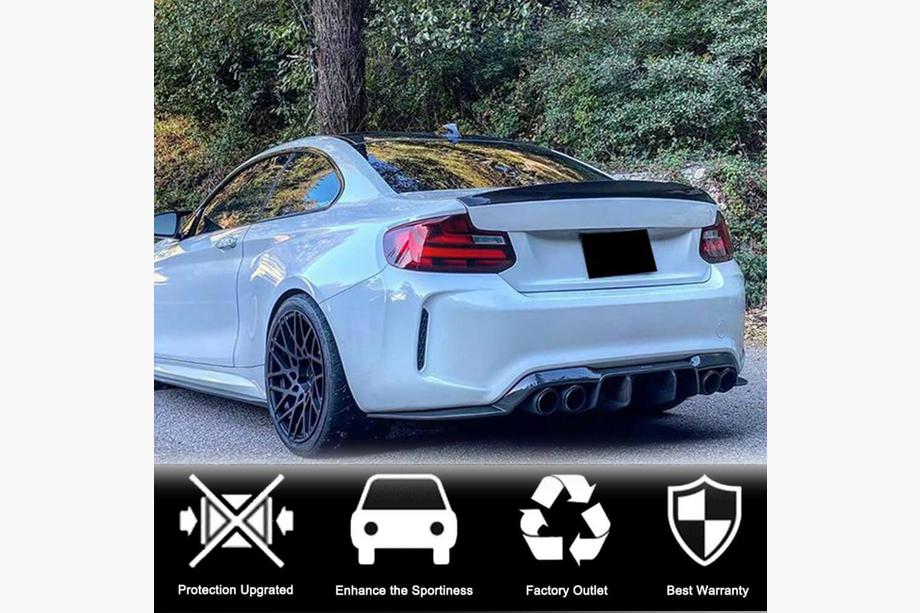 BMW 2 Series F22/F23 2014-2021 Dyfuzor Tylny V1 do F87 M2/M2C, Carbon Zdjęcia 3