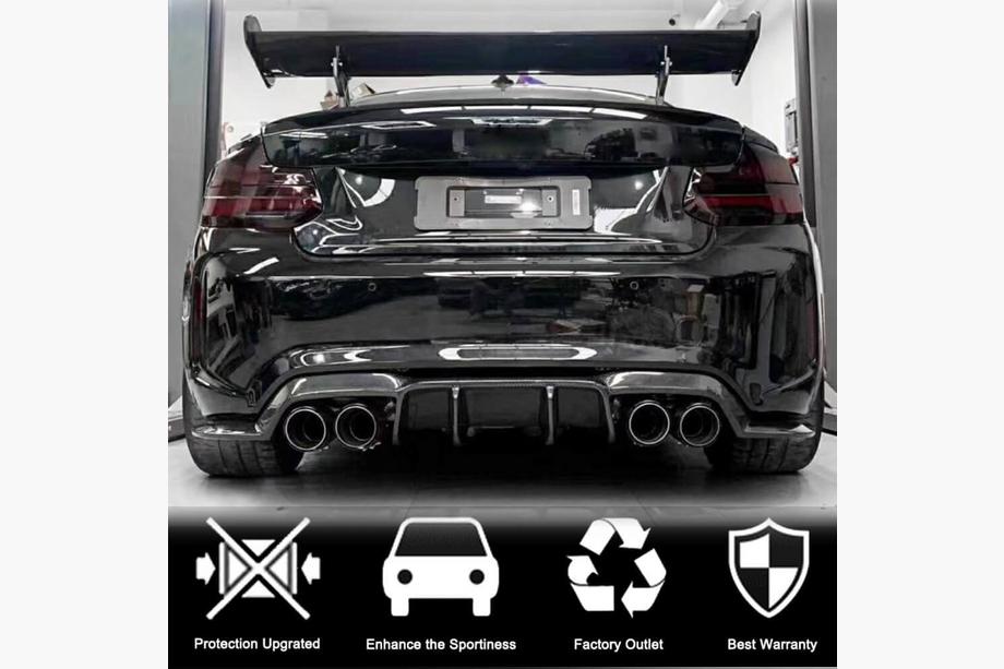 BMW 2 Series F22/F23 2014-2021 Dyfuzor Tylny V1 do F87 M2/M2C, Carbon Zdjęcia 7