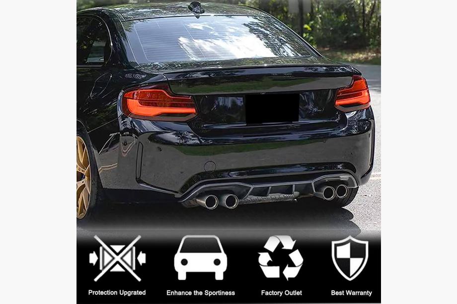 BMW 2 Series F22/F23 2014-2021 Dyfuzor Tylny V6 (do F87 M2/M2C, Carbon) Zdjęcia 3