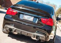 BMW 3 Series E90/E91 2005-2011 Dyfuzor tylnego zderzaka FRP V5 (do E90 M Sport) zdjęcia 6