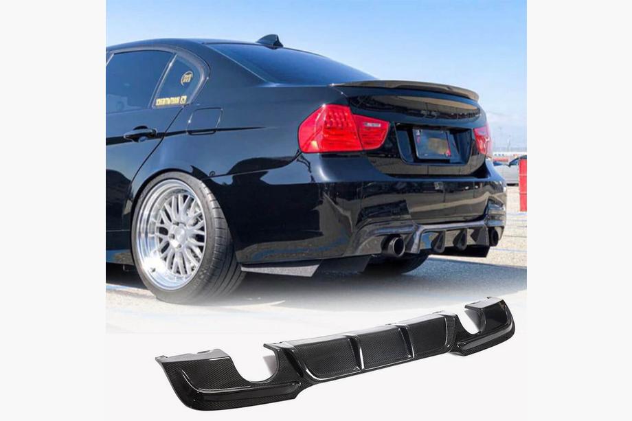 BMW 3 Series E90/E91 2005-2011 Dyfuzor tylnego zderzaka FRP V5 (do E90 M Sport) Image