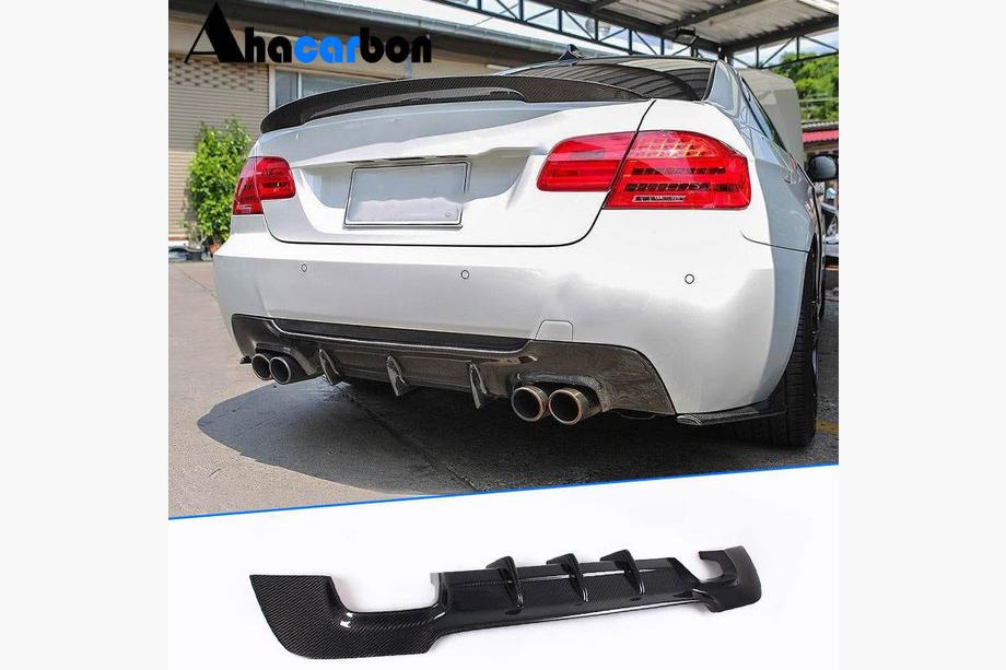 BMW 3 Series E92/E93 2006–2013 Dyfuzor Tylnego Zderzaka V1 (do M-Sport, Carbon) Image