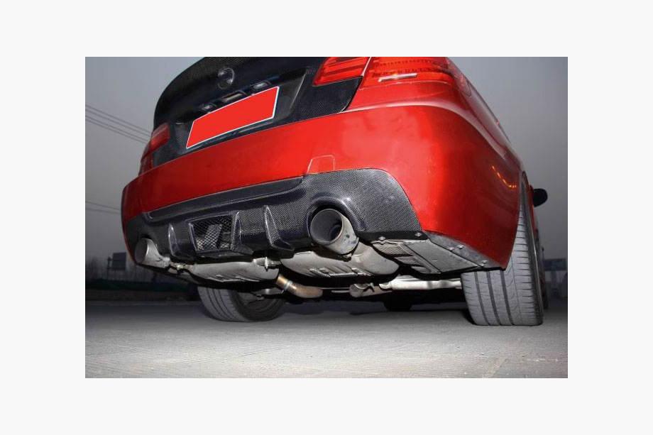 BMW 3 Series E92/E93 2006–2013 Dyfuzor tylnego zderzaka (do M-Sport, Carbon) Zdjęcia 2