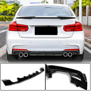 Dyfuzor Tylnego Zderzaka V4 (do F30 M-Sport, Carbon) BMW 3 Series F30/F31 2012-2019 zdjęcia 2