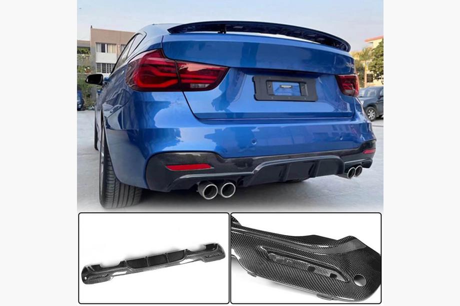 BMW 3 Series F34 2013–2020 Dyfuzor Tylny V4 (do F34 M-Sport, Carbon) Image