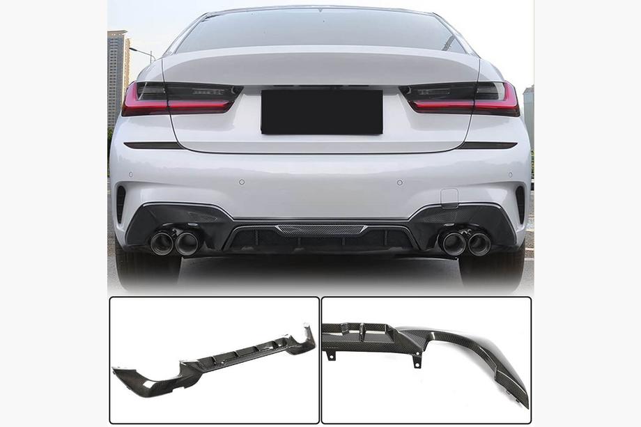 BMW 3 Series G20/G21 2018- Dyfuzor Tylny V7 (do M-Sport 2018-2022, Carbon) Image