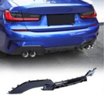 BMW 3 Series G20/G21 2018- Dyfuzor tylnego zderzaka FRP V2 (2022+, M-Sport) zdjęcia 1