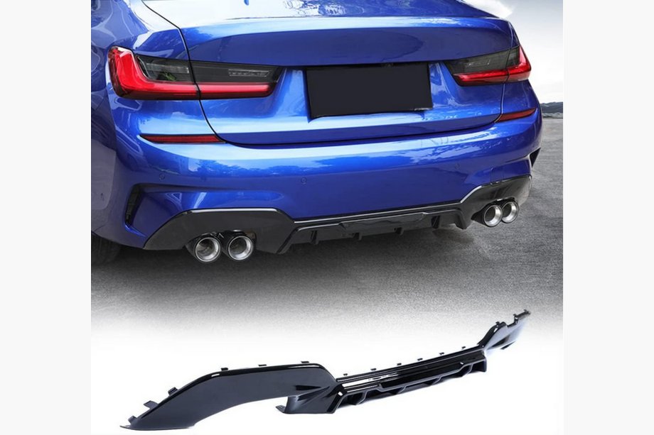 BMW 3 Series G20/G21 2018- Dyfuzor tylnego zderzaka FRP V2 (2022+, M-Sport) Image