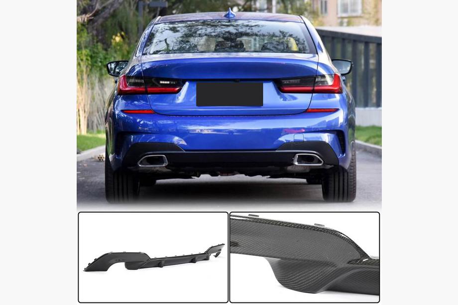 BMW 3 Series G20/G21 2018- Dyfuzor Tylny V5 do M-Sport 2018-2022, Carbon Image