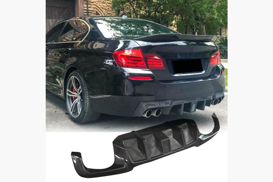 BMW 5 Series F10/F11 2010–2016 Dyfuzor Tylny V2 do F10 M-Sport, Carbon Image