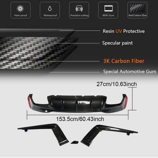 Dyfuzor tylnego zderzaka V5 (do M-Sport/M5 F90, karbon) BMW Seria 5 G30/G31 2017–2023 zdjęcia 3
