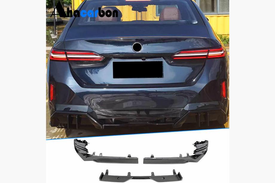 BMW 5/i5 Series G60/G60E/G61 2023- Dyfuzor tylnego zderzaka (do M-Sport, Carbon) Image