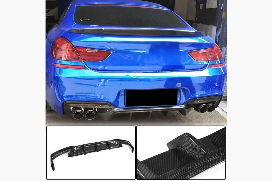 BMW 6 Series F12/F13/F06 2011-2018 Dyfuzor Tylnego Zderzaka Carbon V2 (M-Sport) Image
