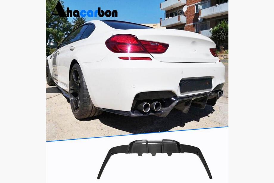 BMW 6 Series F12/F13/F06 2011-2018 Dyfuzor tylnego zderzaka FRP V2 (do M6) Image