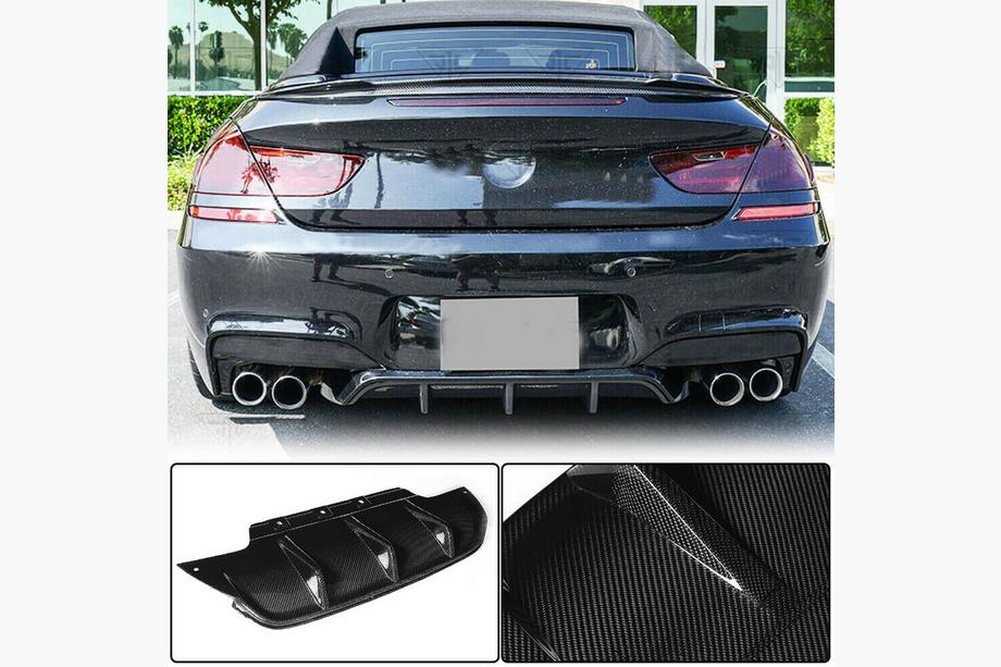 BMW 6 Series F12/F13/F06 2011-2018 Dyfuzor tylnego zderzaka V2 (do M6, Carbon) Image